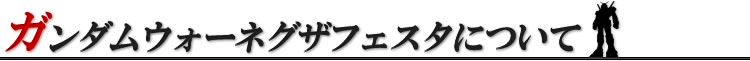 ガンダムウォーネグザフェスタについて