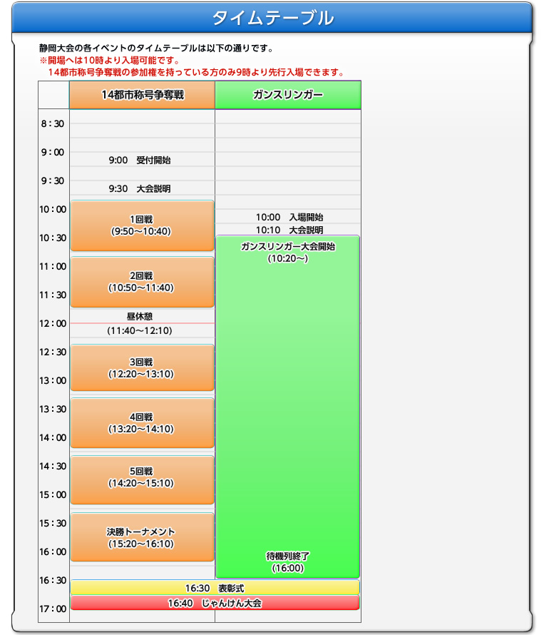 タイムテーブル