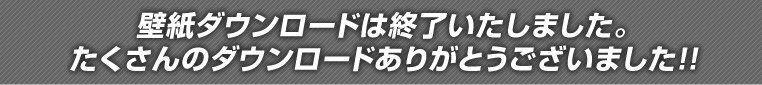 壁紙ダウンロードは終了いたしました。たくさんのダウンロードありがとうございました!!