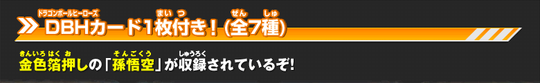 DBHカード1枚付き！(全7種)