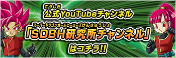 公式YouTubeチャンネル「SDBH研究所チャンネル」はコチラ!!