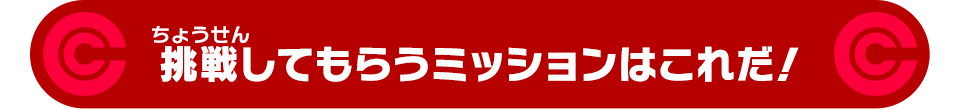 挑戦してもらうミッションはこれだ！