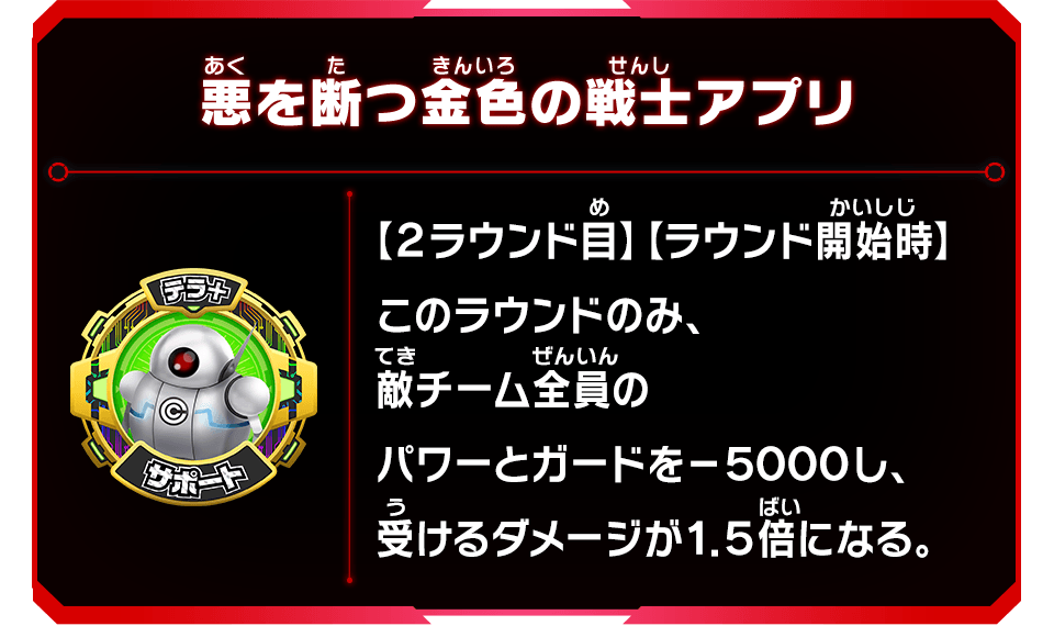 悪を断つ金色の戦士アプリ