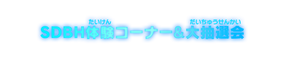 SDBH体験コーナー&大抽選会