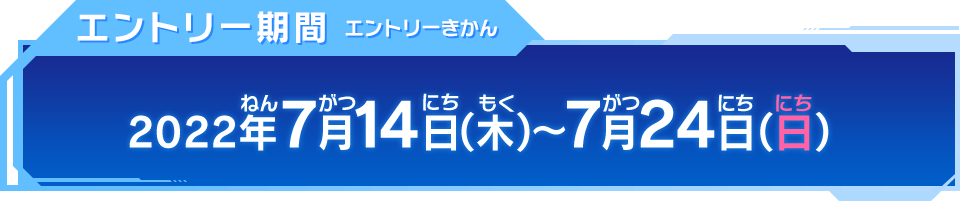 エントリー期間