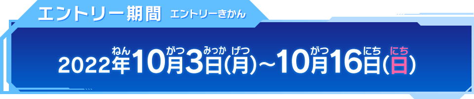 エントリー期間