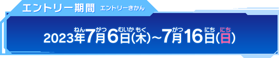 エントリー期間