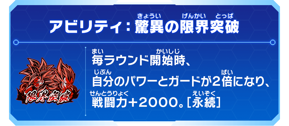 アビリティ：驚異の限界突破