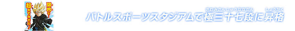 チャットスタンプ 極三十七段昇格