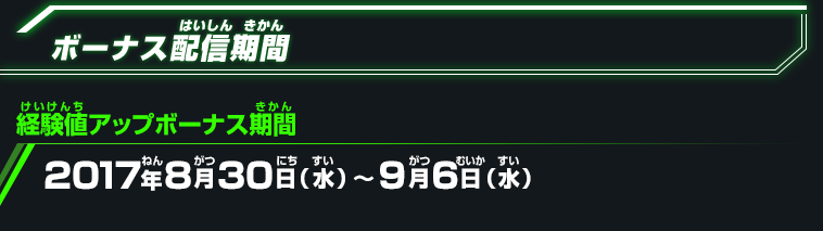 ボーナス配信期間