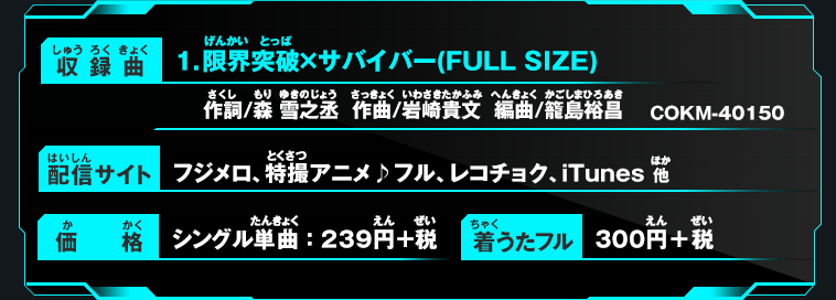 「限界突破×サバイバー」概要