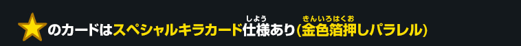 スペシャルキラカード仕様あり