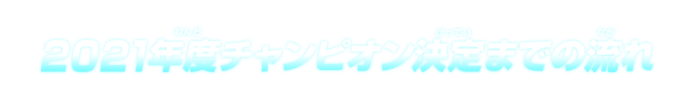 2021年度チャンピオン決定までの流れ