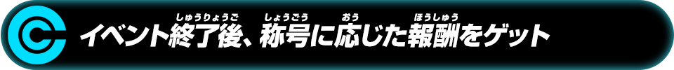 イベント終了後、称号に応じた報酬をゲット