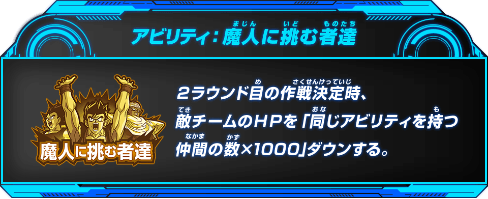 どのカードも強力な新アビリティ「魔人に挑む者達」を搭載！