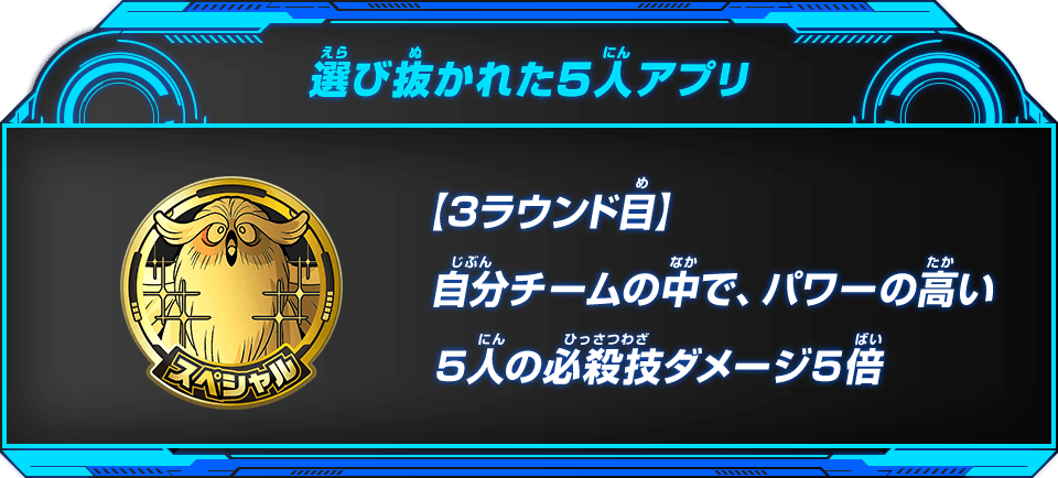 選び抜かれた５人アプリ