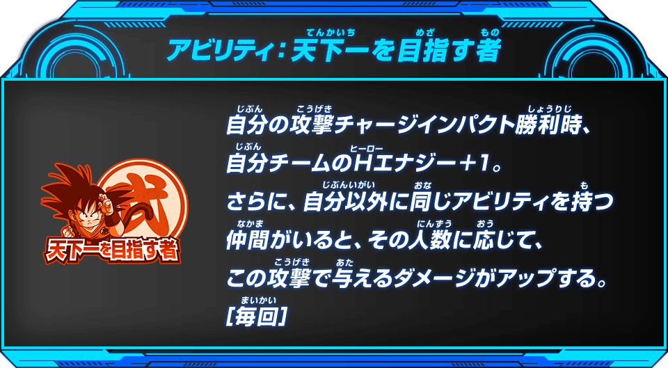 アビリティ：天下一を目指す者