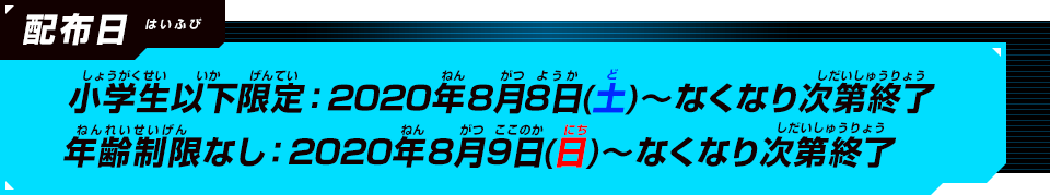 配布日