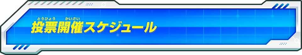 投票開催スケジュール