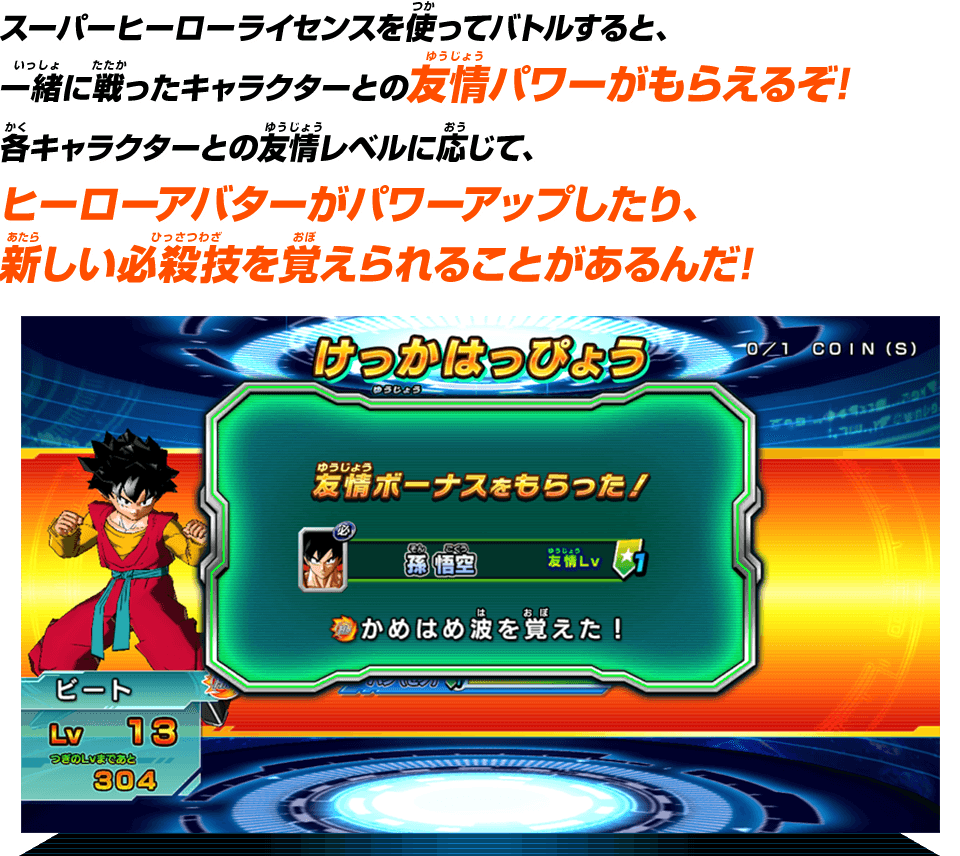 スーパーヒーローライセンス アバターカードの使い方 あそびかた スーパードラゴンボールヒーローズ 公式サイト Sdbh