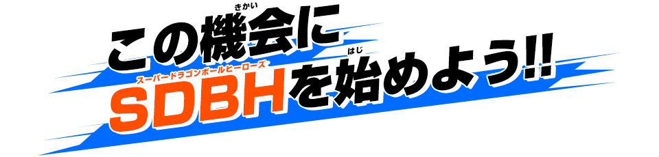 この機会にSDBHを始めよう！！