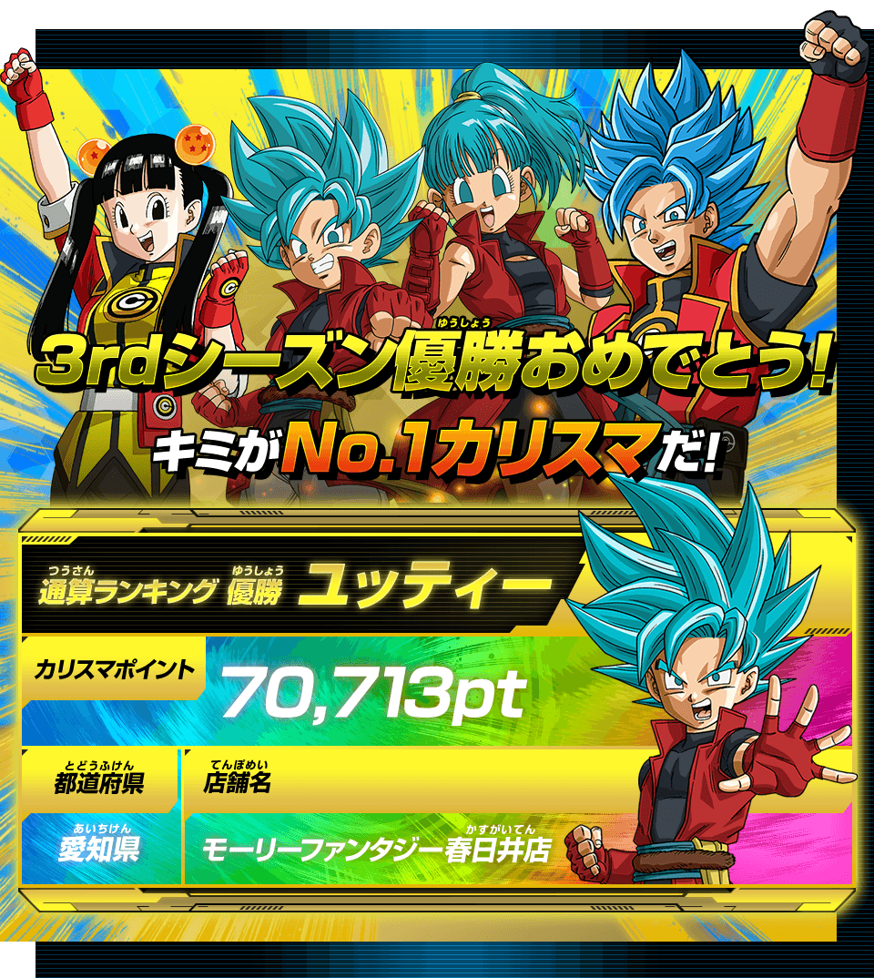 スターカリスマモード殿堂入りヒーロー ランキング スーパードラゴンボールヒーローズ 公式サイト Sdbh