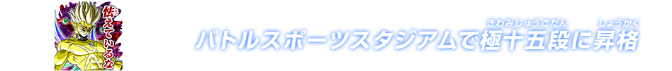 チャットスタンプ 極十五段昇格