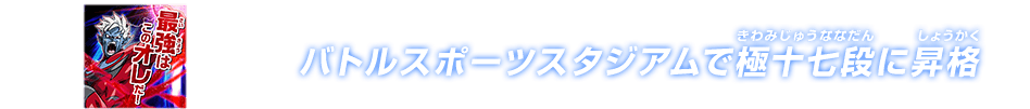 チャットスタンプ 極十七段昇格