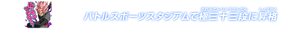 チャットスタンプ 極三十三段昇格