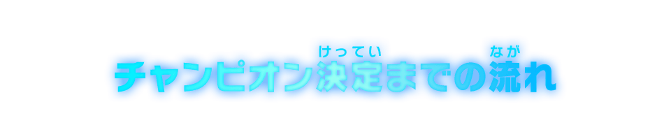 チャンピオン決定までの流れ